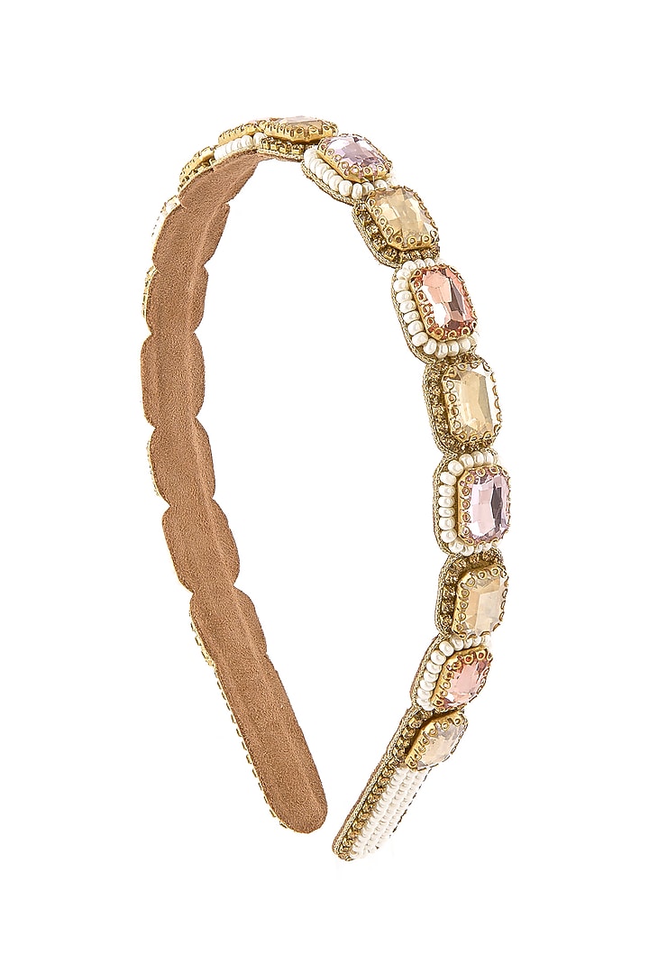 Multi-Colored Glass Crystal Headband by Deepa Gurnani at Pernia's Pop Up Shop