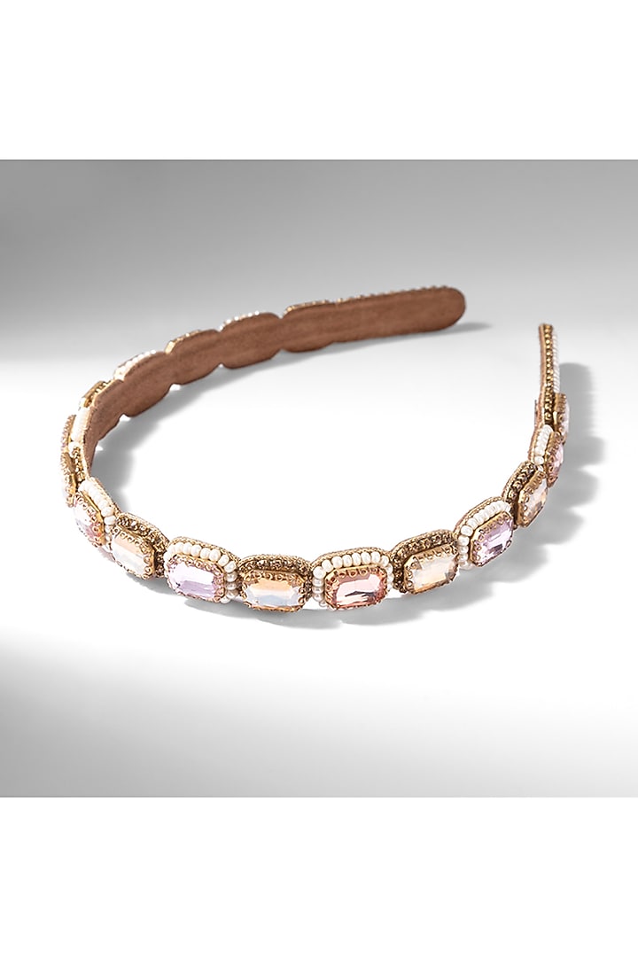Multi-Colored Glass Crystal Headband by Deepa Gurnani at Pernia's Pop Up Shop
