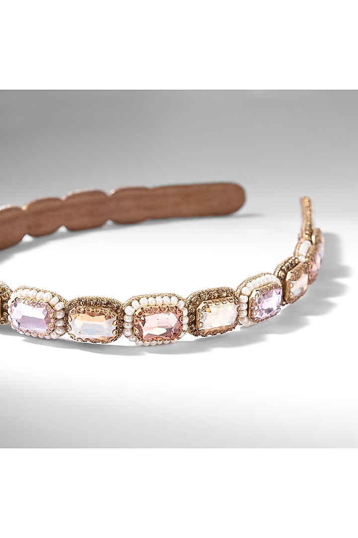 Multi-Colored Glass Crystal Headband by Deepa Gurnani at Pernia's Pop Up Shop