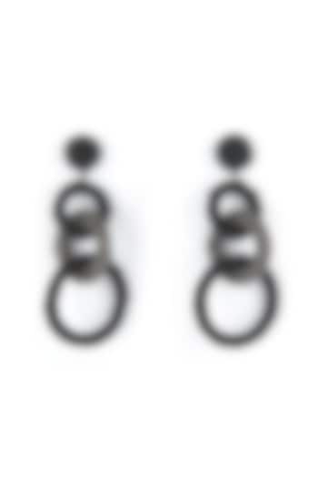 Black Bead & Crystal Dangler Earrings by Deepa Gurnani at Pernia's Pop Up Shop