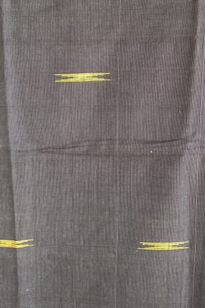Black & Yellow Handwoven Dupatta by Dipika Kakati at Pernia's Pop Up Shop