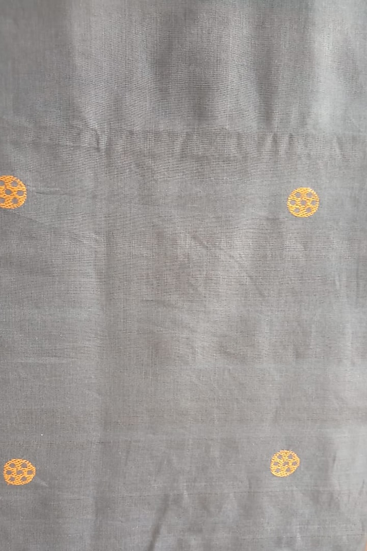 Blue & Orange Handwoven Saree by Dipika Kakati at Pernia's Pop Up Shop