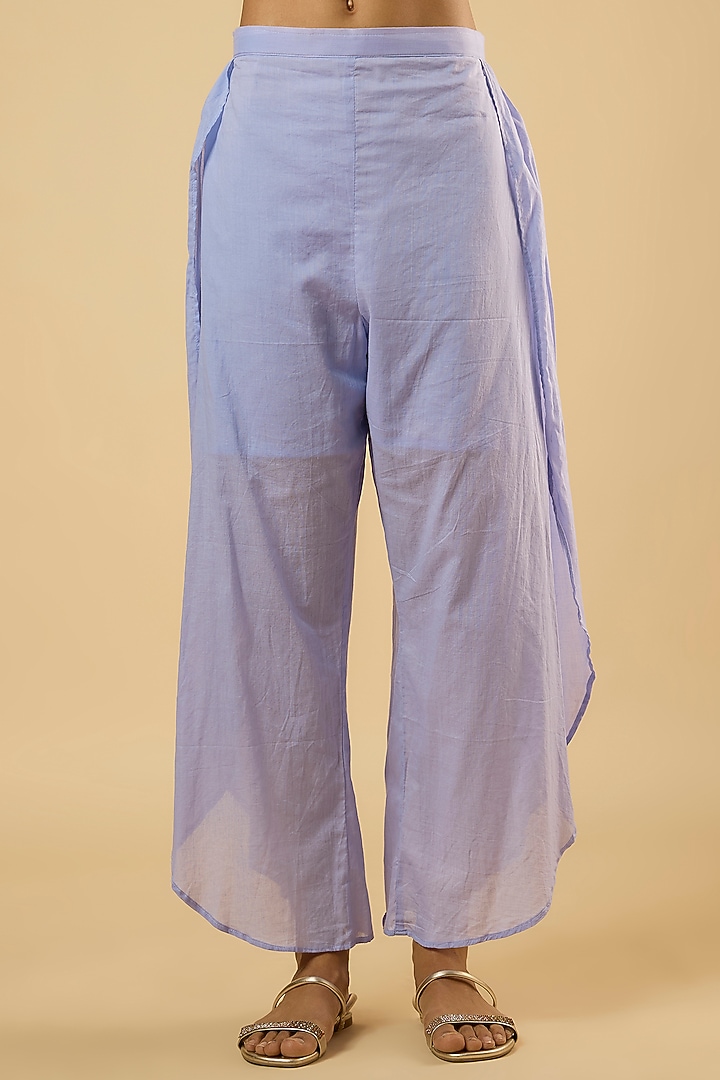 Lavender Georgette Sequins Embroidered Kurta Set by Dori & Co. at Pernia's Pop Up Shop