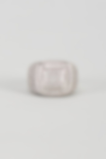 White Plated Cubic Zirconia Ring by Drip project