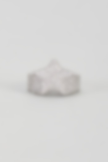 White Plated Cubic Zirconia Ring by Drip project