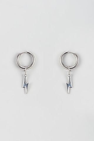 White Gold Plated Cubic Zirconia Earrings by Drip project