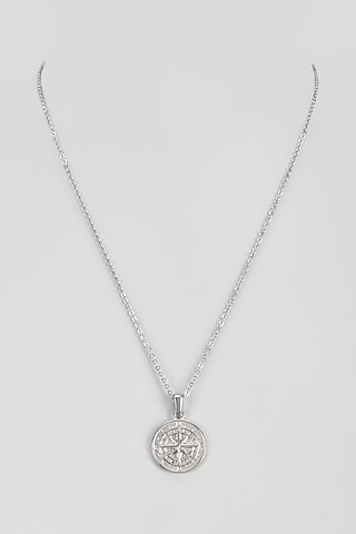White Gold Plated Cubic Zirconia Pendant by Drip project
