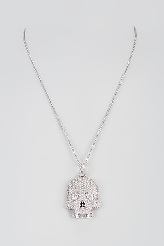 White Gold Plated Cubic Zirconia Pendant by Drip project