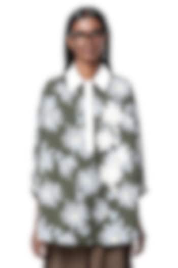 Multi-Colored Cotton Printed Batwing Polo Shirt by Dhruv Kapoor at Pernia's Pop Up Shop