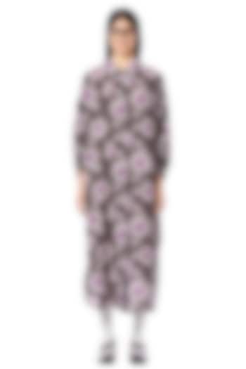 Multi-Colored Viscose & Polyamide Printed Vacation Shirt Dress by Dhruv Kapoor at Pernia's Pop Up Shop