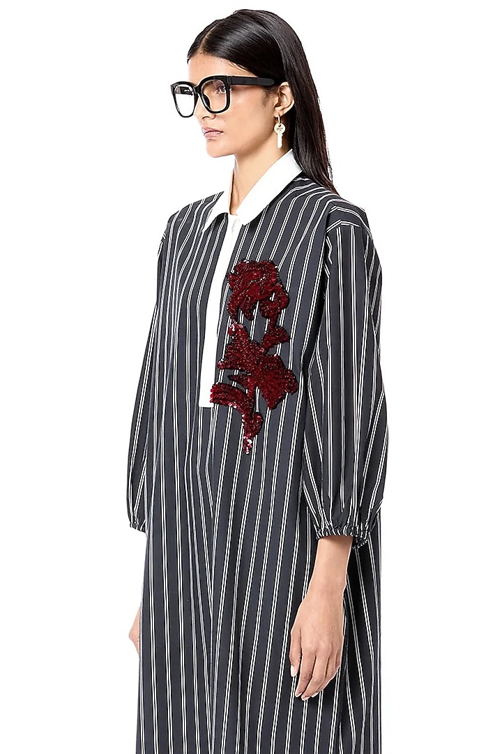 Multi-Colored Cotton Printed Handcrafted Vacation Shirt Dress by Dhruv Kapoor at Pernia's Pop Up Shop
