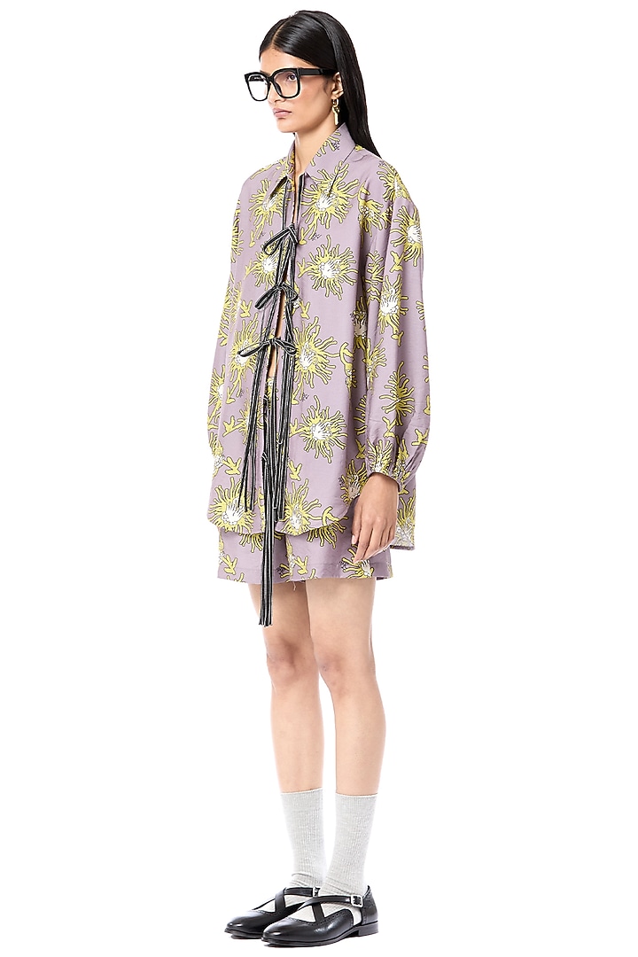 Multi-Colored Viscose Shorts by Dhruv Kapoor at Pernia's Pop Up Shop