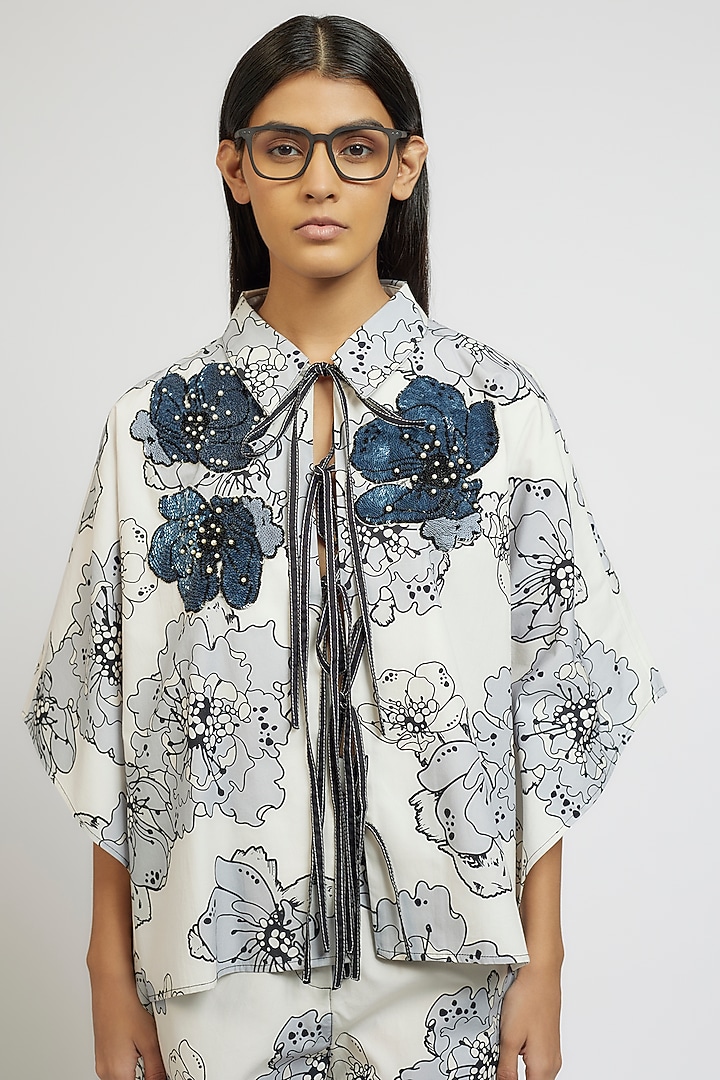 Multi-Colored Cotton Printed Co-Ord Set by Dhruv Kapoor at Pernia's Pop Up Shop