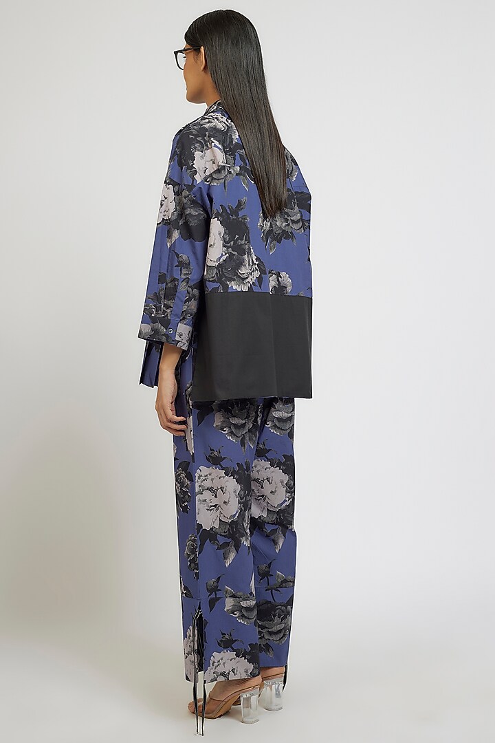 Multi-Colored Cotton Poly Digital Printed Co-Ord Set by Dhruv Kapoor at Pernia's Pop Up Shop