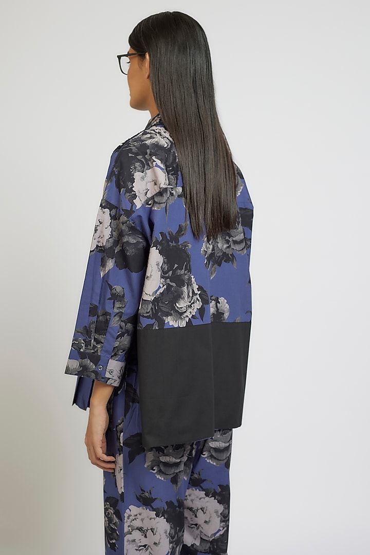 Multi-Colored Cotton Poly Digital Printed Co-Ord Set by Dhruv Kapoor at Pernia's Pop Up Shop