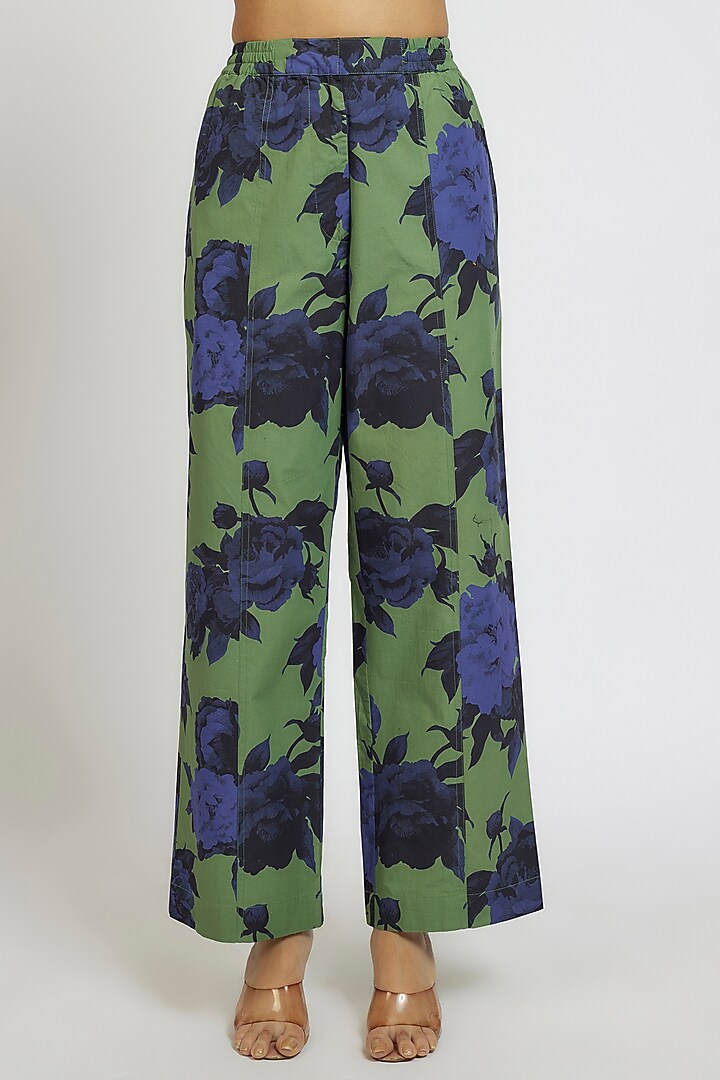Multi-Colored Cotton Poly Digital Printed Co-Ord Set by Dhruv Kapoor at Pernia's Pop Up Shop