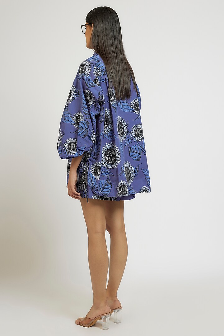 Multi-Colored Cotton Poly Digital Printed Co-Ord Set by Dhruv Kapoor at Pernia's Pop Up Shop