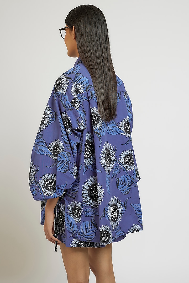 Multi-Colored Cotton Poly Digital Printed Co-Ord Set by Dhruv Kapoor at Pernia's Pop Up Shop