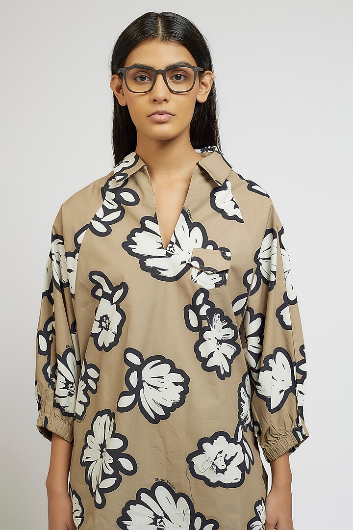 Multi-Colored Cotton Digital Printed Co-Ord Set by Dhruv Kapoor at Pernia's Pop Up Shop