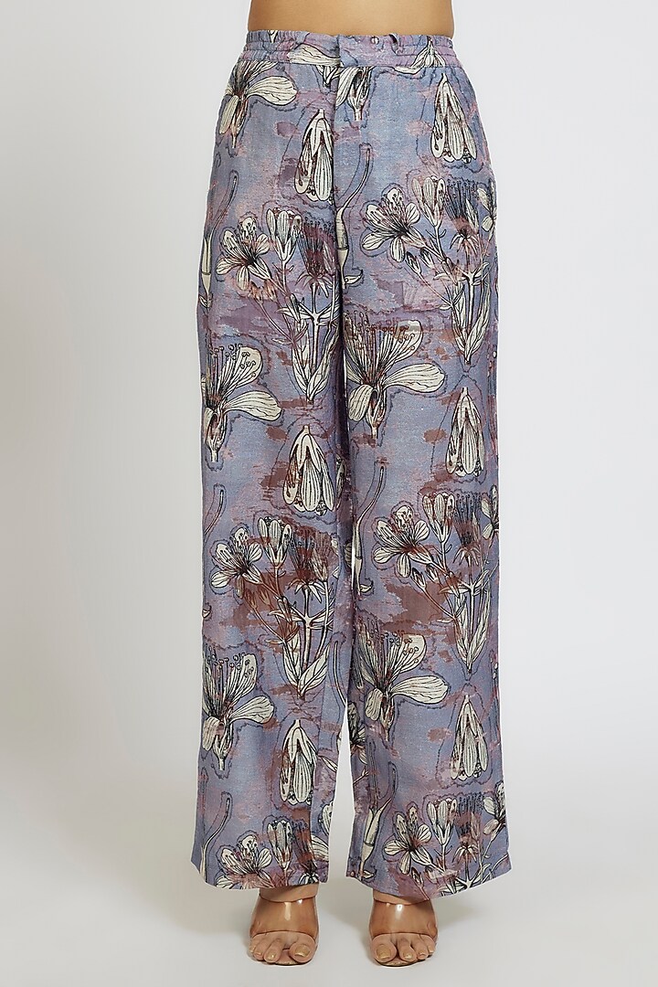 Multi-Colored Viscose Nylon Digital Printed Co-Ord Set by Dhruv Kapoor at Pernia's Pop Up Shop