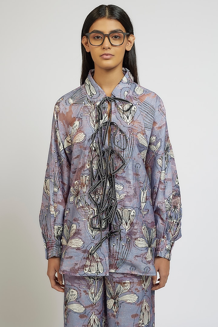 Multi-Colored Viscose Nylon Digital Printed Co-Ord Set by Dhruv Kapoor at Pernia's Pop Up Shop