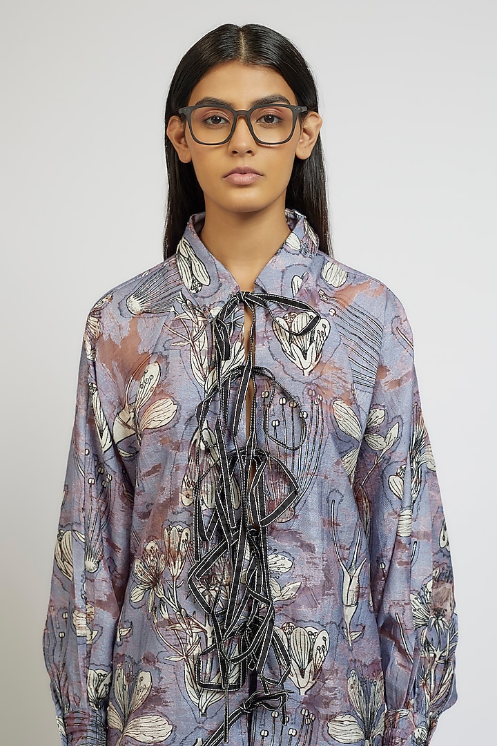 Multi-Colored Viscose Nylon Digital Printed Co-Ord Set by Dhruv Kapoor at Pernia's Pop Up Shop