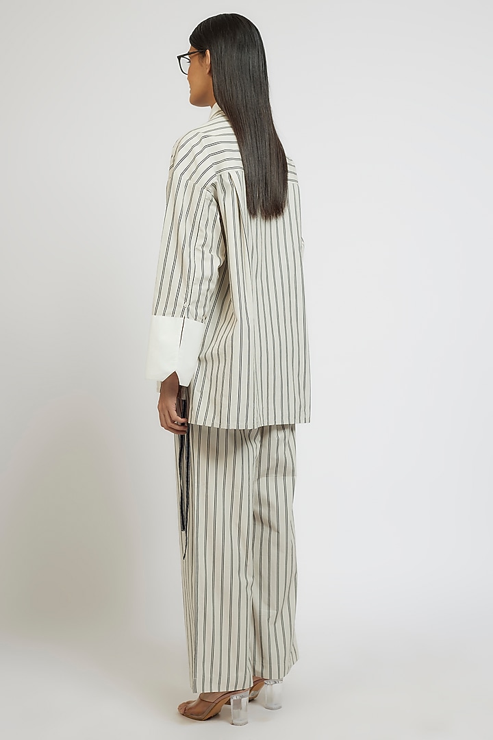 Multi-Colored Cotton Digital Printed & Hand Embroidered Midi Co-Ord Set by Dhruv Kapoor at Pernia's Pop Up Shop
