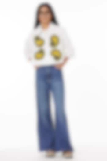 Natural White Cotton Shirt by Dhruv Kapoor at Pernia's Pop Up Shop