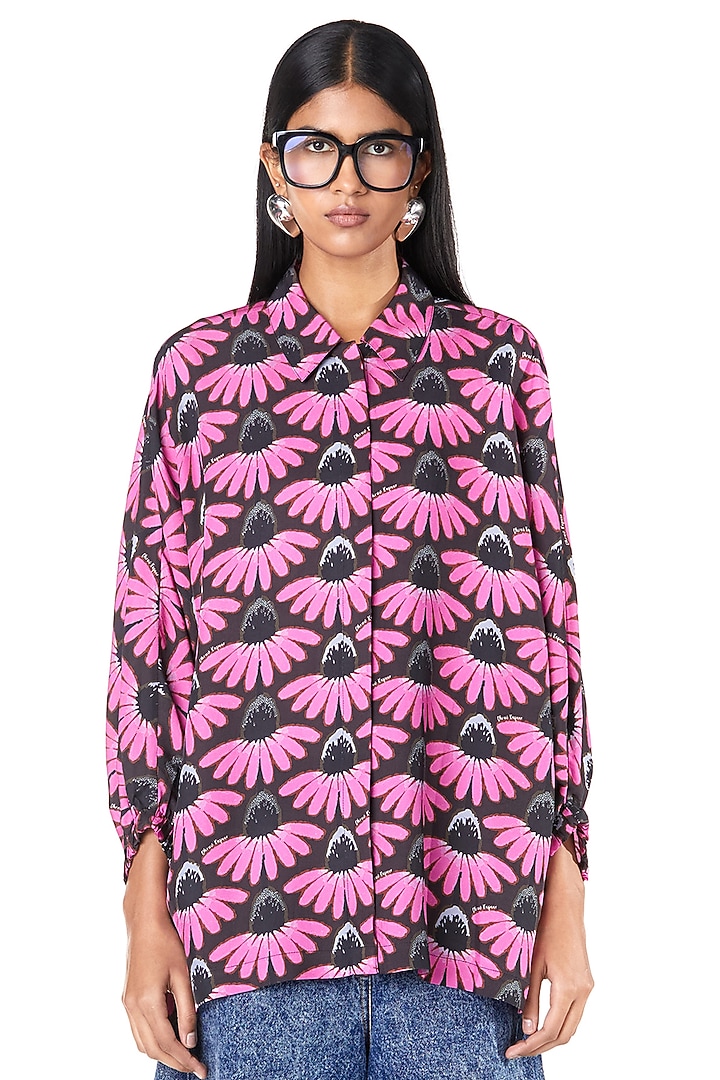 Multi-Colored Viscose Printed Shirt by Dhruv Kapoor at Pernia's Pop Up Shop