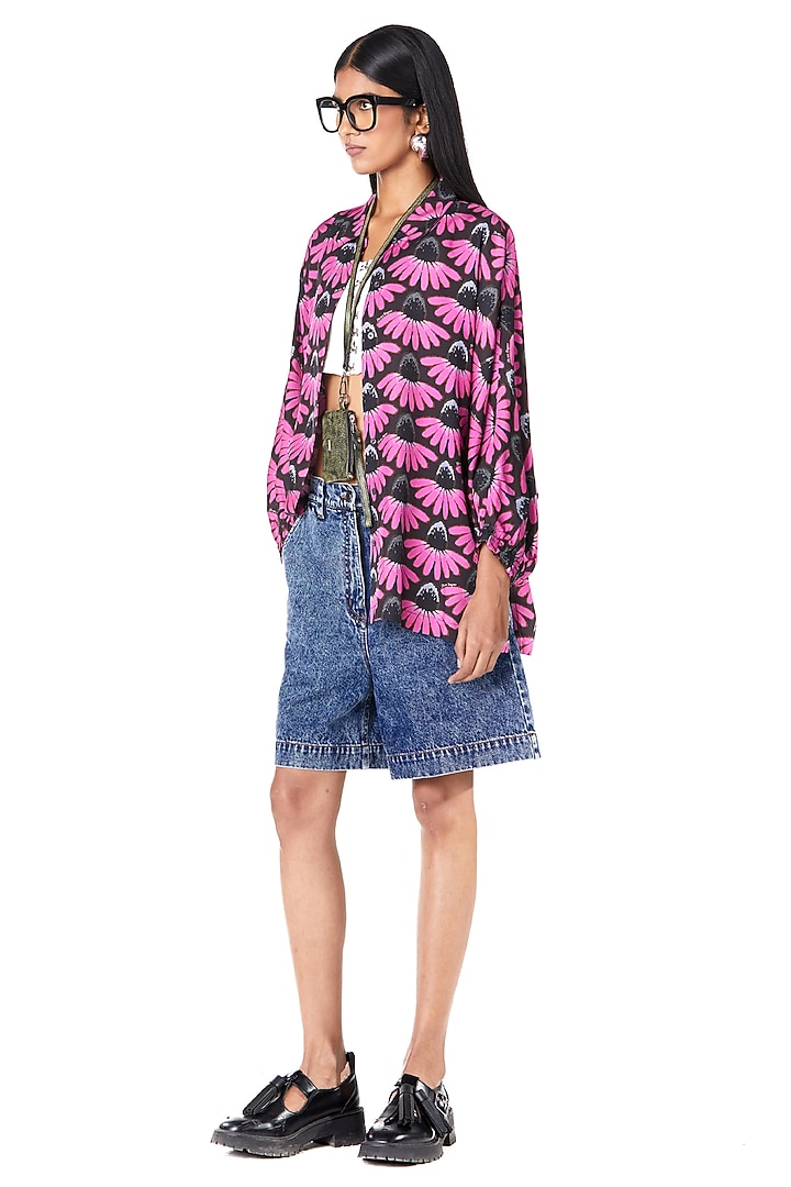 Multi-Colored Viscose Printed Shirt by Dhruv Kapoor at Pernia's Pop Up Shop