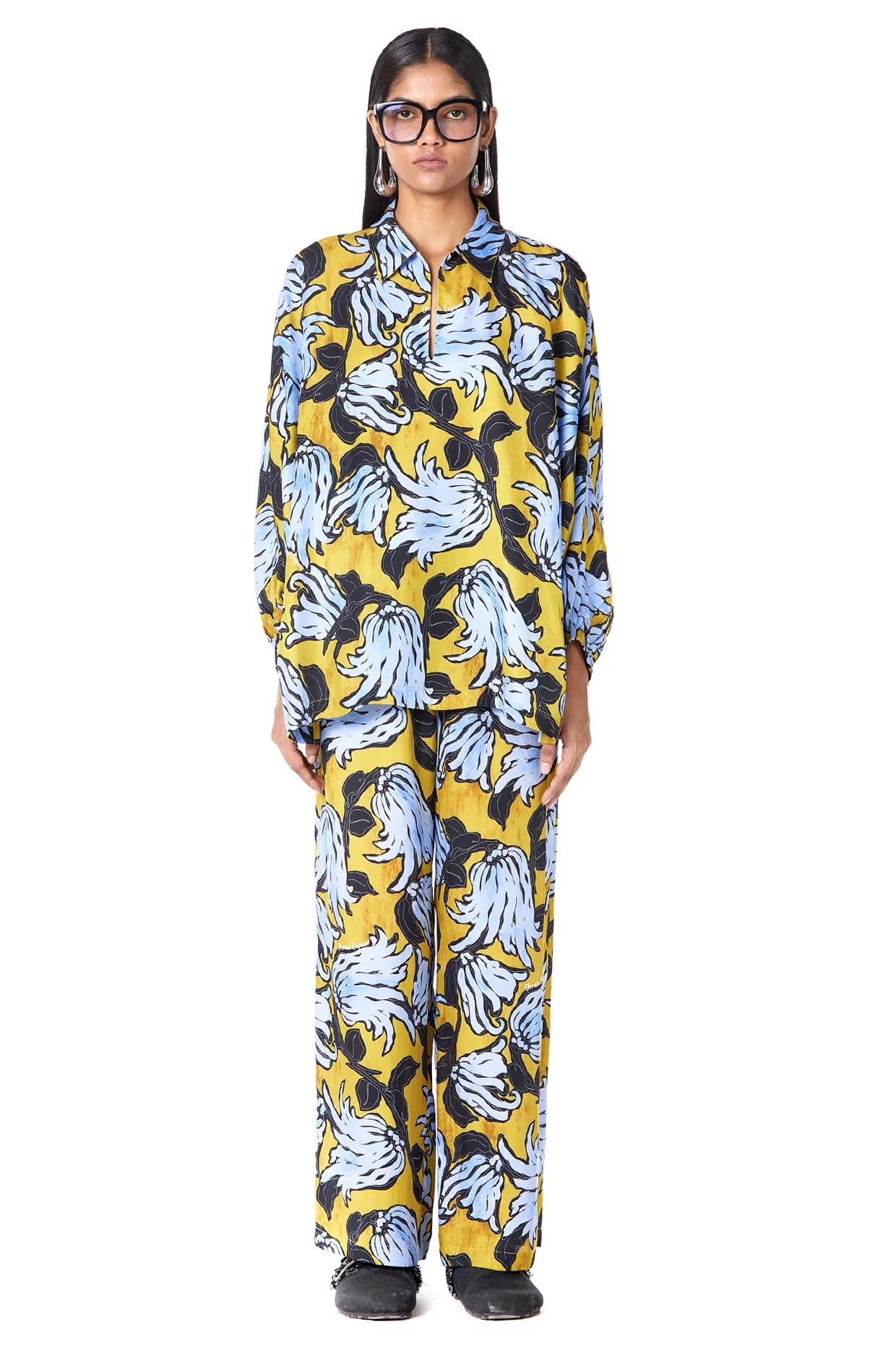 Multi-Colored Viscose Printed Co-Ord Set by Dhruv Kapoor at Pernia's Pop Up Shop