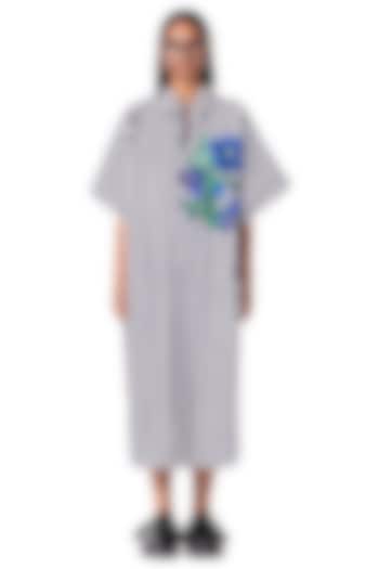 Multi-Colored Cotton Printed Oversized Shirt by Dhruv Kapoor at Pernia's Pop Up Shop