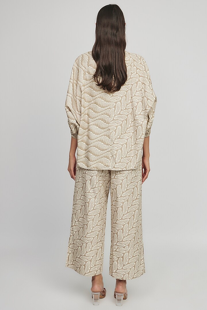 Multi-Colored Cotton Hand Embroidered Co-Ord Set by Dhruv Kapoor at Pernia's Pop Up Shop