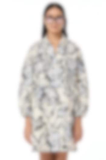 Multi-Colored Cotton Printed & Embroidered Handcrafted Polo Vacation Shirt Dress by Dhruv Kapoor at Pernia's Pop Up Shop