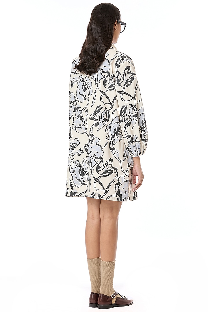 Multi-Colored Cotton Printed & Embroidered Handcrafted Polo Vacation Shirt Dress by Dhruv Kapoor at Pernia's Pop Up Shop