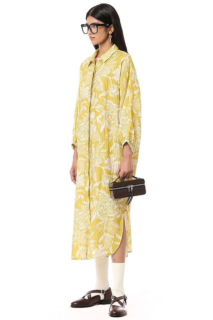 Multi-Colored Viscose Printed Oversized Vacation Shirt Dress by Dhruv Kapoor at Pernia's Pop Up Shop