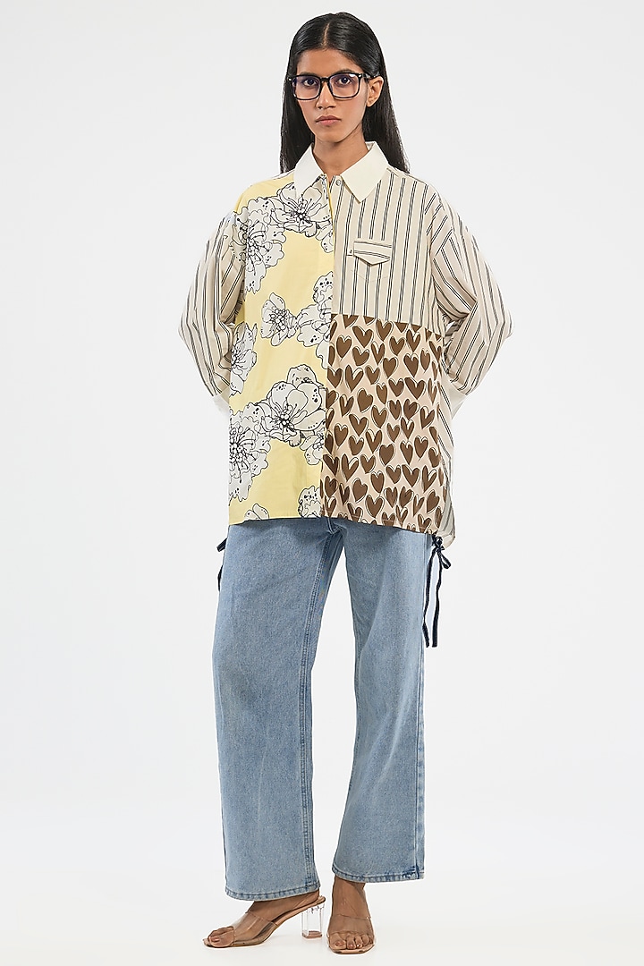 White Cotton Shirt by Dhruv Kapoor at Pernia's Pop Up Shop