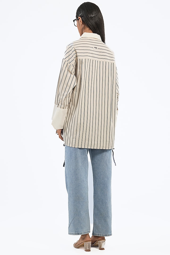 White Cotton Shirt by Dhruv Kapoor at Pernia's Pop Up Shop
