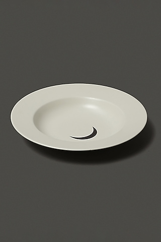 White Porcelain Pasta Bowl by Ritu Kumar Home