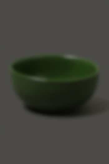 Forest Green Porcelain Serving Bowl by Ritu Kumar Home