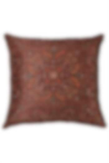 Copper Saadh Cushion With A Filler by Ritu Kumar Home