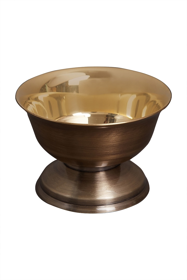 Gold Shiny Brass Dessert Bowl by Ritu Kumar Home at Pernia's Pop Up Shop