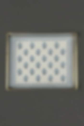 Blue Self-Design Tray by Ritu Kumar Home at Pernia's Pop Up Shop