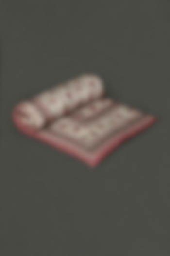 Red & Ivory Printed Quilt by Ritu Kumar Home at Pernia's Pop Up Shop