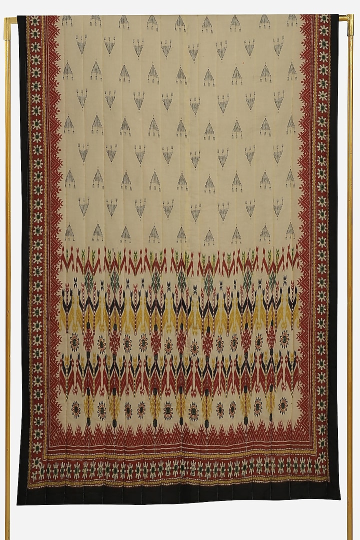 Beige Printed Badhuria Single Bed Quilt by Ritu Kumar Home at Pernia's Pop Up Shop