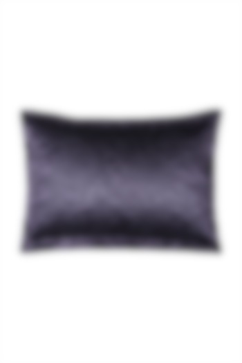 Purple Jaamevar Rectangle Cushion With Filler by Ritu Kumar Home