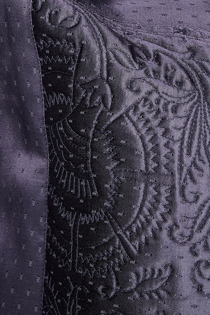 Purple Jaamevar Rectangle Cushion With Filler by Ritu Kumar Home at Pernia's Pop Up Shop