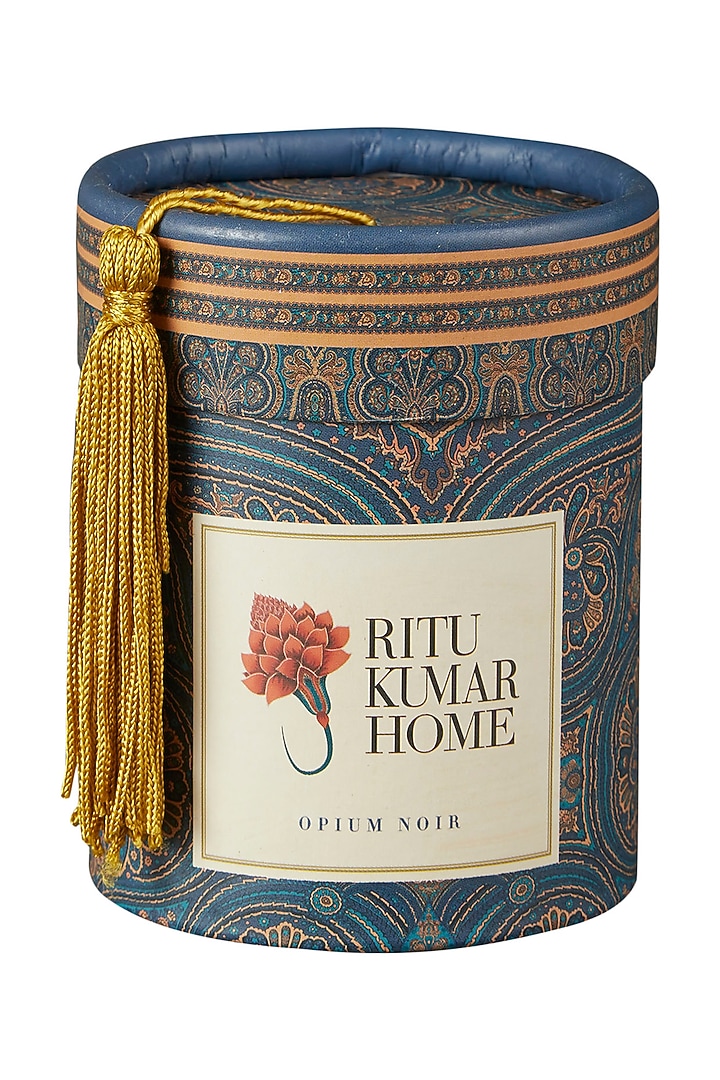 Blue Jaamevar Votive by Ritu Kumar Home at Pernia's Pop Up Shop