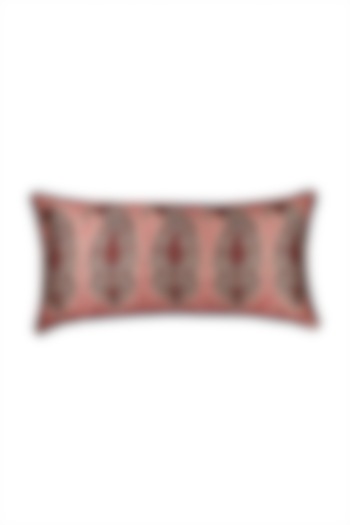 Red Kalash Rectangle Cushion With Filler by Ritu Kumar Home