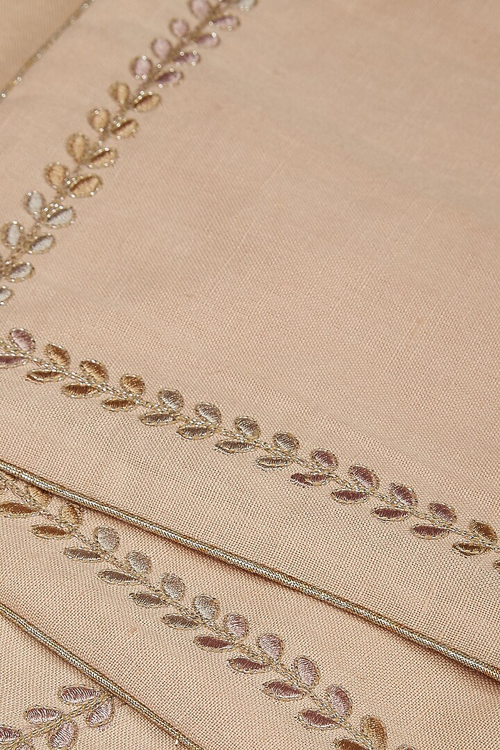 Nude Chidambaram Rectangle Placemat (Set of 4) by Ritu Kumar Home at Pernia's Pop Up Shop